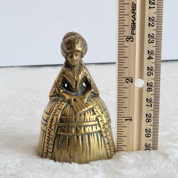 Antique Victorian Lady Brass Bell - Picture 6 of 7
